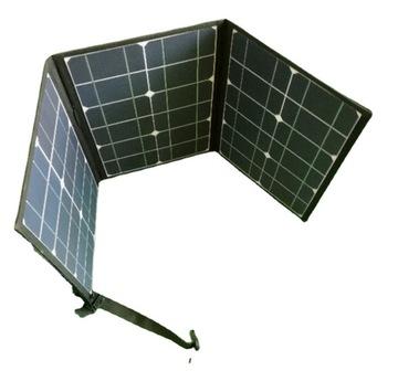 18v50w便携太阳能发电储能电源配套单晶可折叠露营用太阳能板
